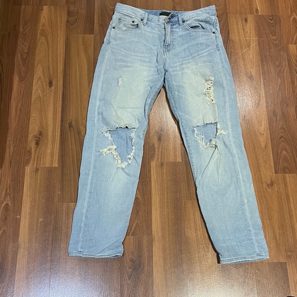 Uniqlo distressed jeans